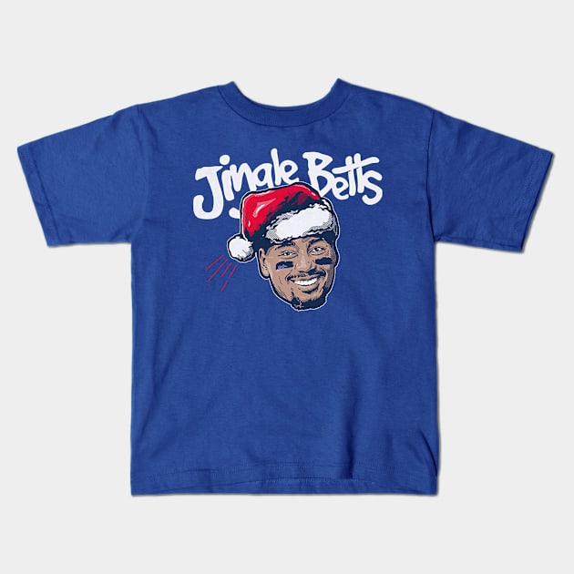 Mookie Betts Jingle Betts Kids T-Shirt by KraemerShop